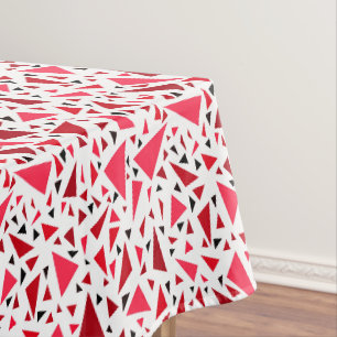 Nappe triangles rouges pourpre sur arrière - plan rétro