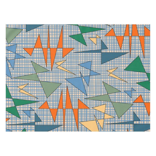 Nappe Triangulation moderne du milieu du siècle Abstrait (Devant (Horizontal))