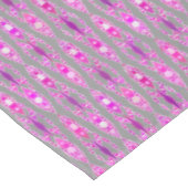 Nappe Tribal Batik - Fuchsia rose, violet et gris (Angle)