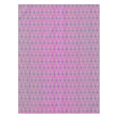 Nappe Tribal Batik - Fuchsia rose, violet et gris (Devant)