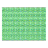 Nappe Tribal Batik - Mint, Emerald Green et Blue (Devant (Horizontal))