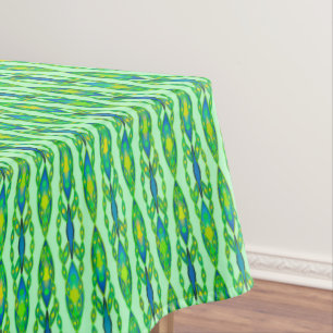 Nappe Tribal Batik - Mint, Emerald Green et Blue