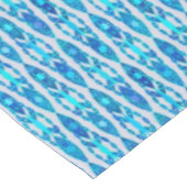 Nappe Tribal Batik - Sapphire Blue et Silver Grey (Angle)