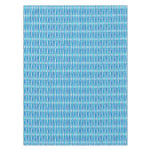 Nappe Tribal Batik - Sapphire Blue et Silver Grey (Devant)