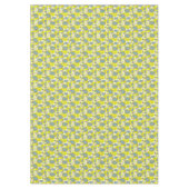 Nappe Tribal Paisley Motif Lemon Yellow Turquoise (Devant)