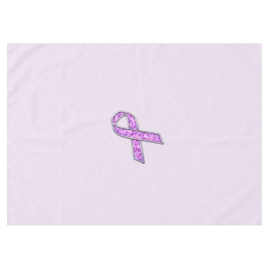 Nappe Tricot de sensibilisation au ruban rose cristal (Devant (Horizontal))