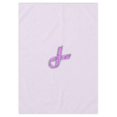 Nappe Tricot de sensibilisation au ruban rose cristal (Devant)