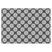 Nappe Tricot Star Mandala noir et blanc (Devant (Horizontal))