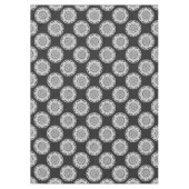 Nappe Tricot Star Mandala noir et blanc (Devant)