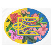 Nappe Trident ukrainien et drapeau de l'Ukraine avec des (Devant (Horizontal))