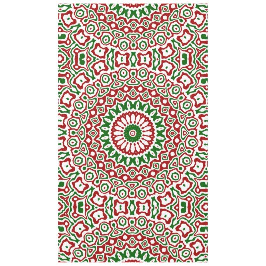 Nappe Trippy Hippie Groovy Boho Funky Noël Mandala (Devant)
