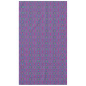 Nappe Trippy Retro Magenta, bleu et vert Abstrait (Devant)