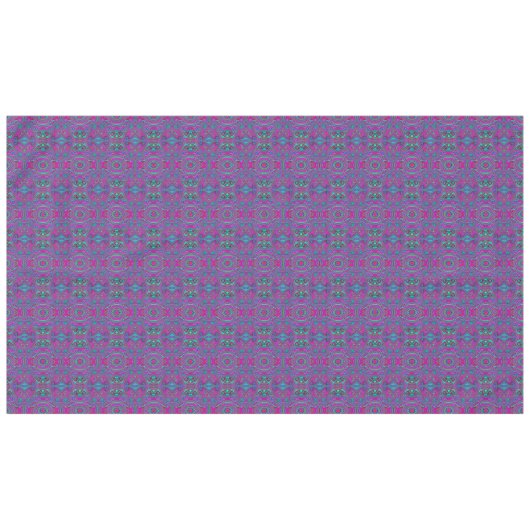 Nappe Trippy Retro Magenta, bleu et vert Abstrait (Devant (Horizontal))