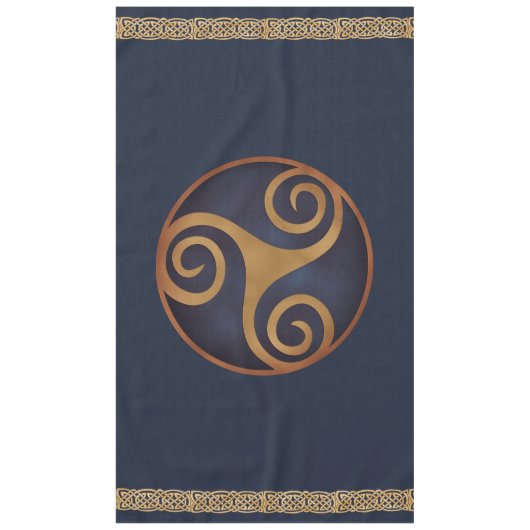 Nappe Triskelion celtique (bleu) personnalisé (Devant)