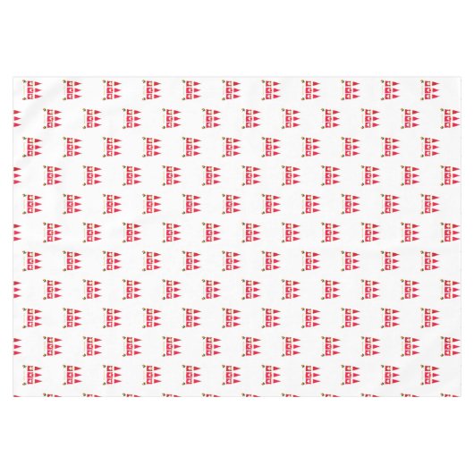 Nappe Trois nanas de Noël en blanc (Devant (Horizontal))