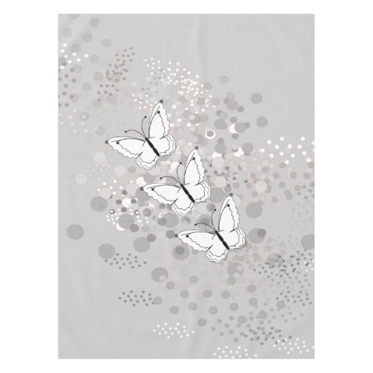 Nappe Trois papillons blancs (Devant)