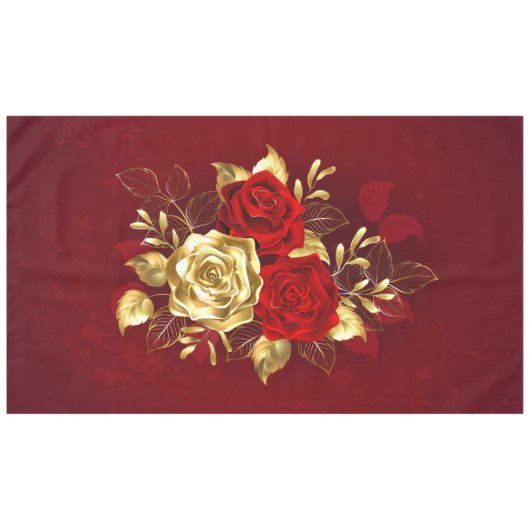 Nappe Trois Roses de bijoux (Devant (Horizontal))