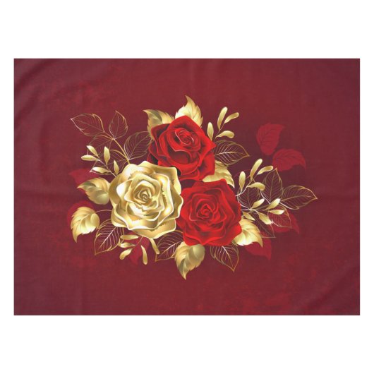 Nappe Trois Roses de bijoux (Devant (Horizontal))