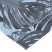 Nappe Tropical Dark Blue Monstera Jungle Leaves (Angle)