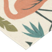 Nappe Tropical Flamingo and Palm Tree Pattern (Angle)