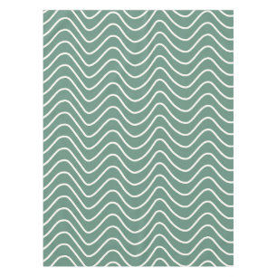 Nappe Tropical Green Chevron Motif Minimal Zigzag