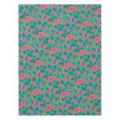 Nappe Tropical Hibiscus and Palm Leaf Pattern  (Devant)