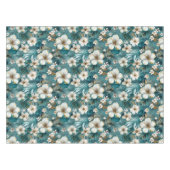 Nappe Tropical Hibiscus Floral Sarcelle (Devant (Horizontal))
