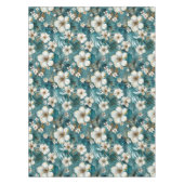Nappe Tropical Hibiscus Floral Sarcelle (Devant)