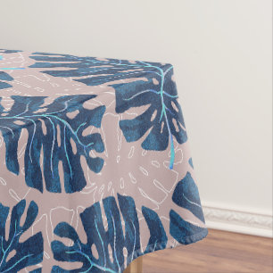 Nappe Tropical Palm Bleu Gris