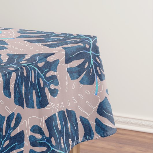 Nappe Tropical Palm Bleu Gris (In Situ)