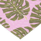 Nappe Tropical Palm Rose Vert (Angle)