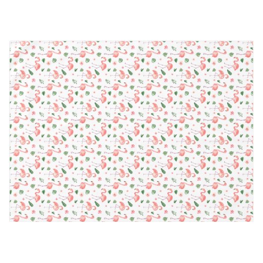 Nappe Tropical Pink Flamingo Pattern Cuisine (Devant (Horizontal))