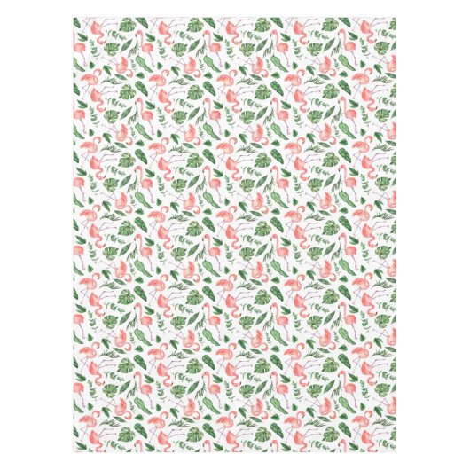 Nappe Tropical Pink Flamingo Pattern v2 Cuisine (Devant)