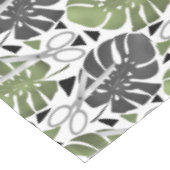 Nappe Tropical print monstera leaves scissors jungle exo (Angle)