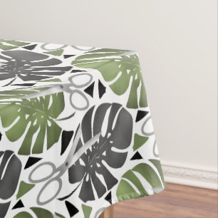 Nappe Tropical print monstera leaves scissors jungle exo
