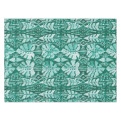 Nappe Tropical tribal vert hawaïen de la JUNGLE IKAT (Devant (Horizontal))