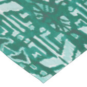 Nappe Tropical tribal vert hawaïen de la JUNGLE IKAT (Angle)
