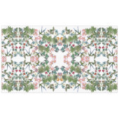 Nappe tropicale de fleurs d'oiseaux bleus de (Devant (Horizontal))