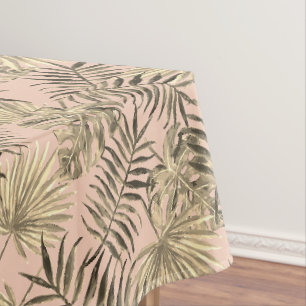 Nappe tropicale en feuille de palmier