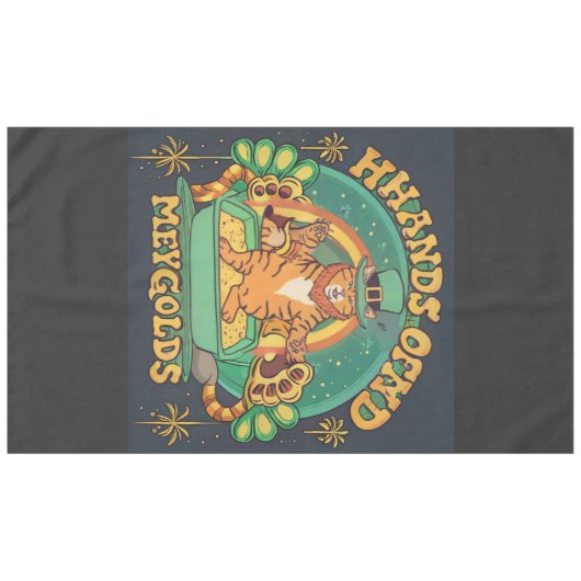 Nappe Trouvez votre Pot of Gold Green Day of Joy! (Devant (Horizontal))