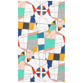 Nappe Trucs géométriques Abstraits dorés modernes (Devant)