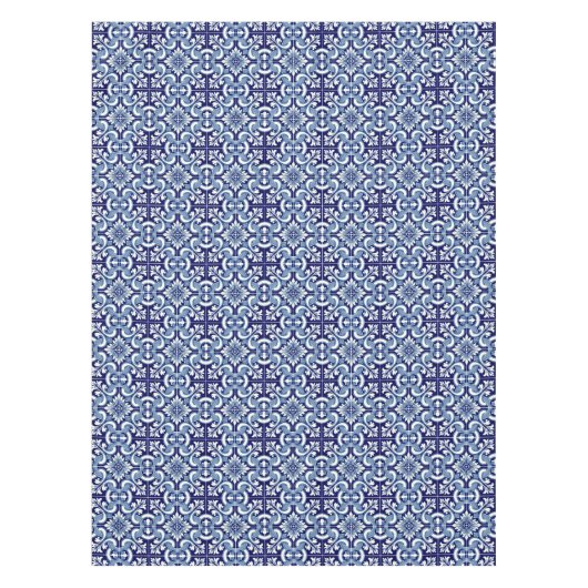 Nappe Tuile bleue portugaise (Devant)
