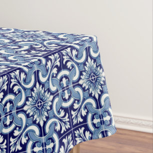 Nappe Tuile bleue portugaise