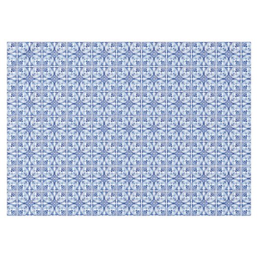 Nappe Tuile bleue portugaise (Devant (Horizontal))