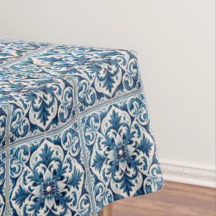 Nappe Tuile bleue portugaise
