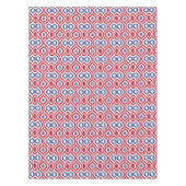 Nappe Tuile d'Ikat en rouge et bleu (Devant)