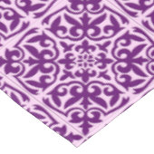 Nappe Tuile marocaine - pourpre et orchidée (Angle)
