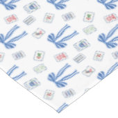Nappe Tuiles de mahjong aquarelle et noeuds (Angle)