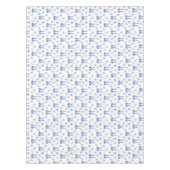 Nappe Tuiles de mahjong aquarelle et noeuds (Devant)