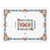 Nappe Tuiles de Majolica sicilienne sur mesure Fancy gre (Devant (Horizontal))
